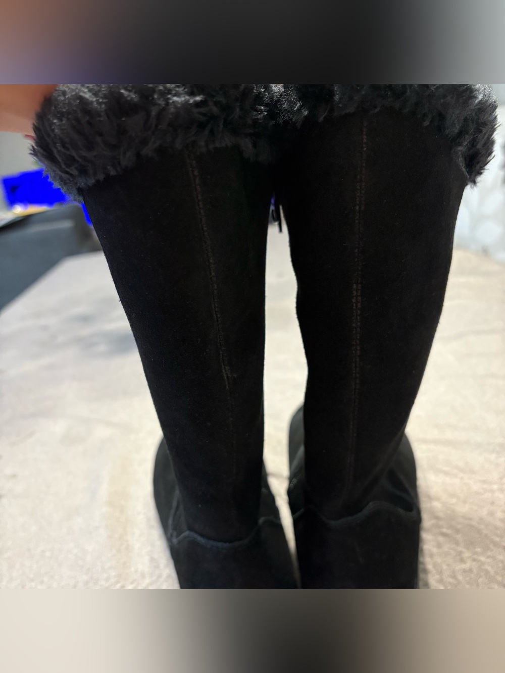 Target Black Faux-Shearling Mid-Calf Winter Boots - Picture 6 of 10